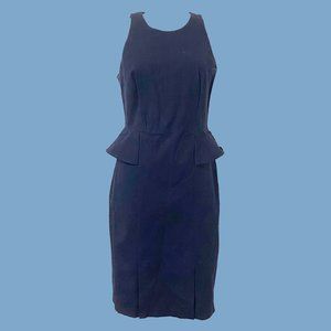 Banana Republic Womens Professional Navy Peplum Dress Size 12